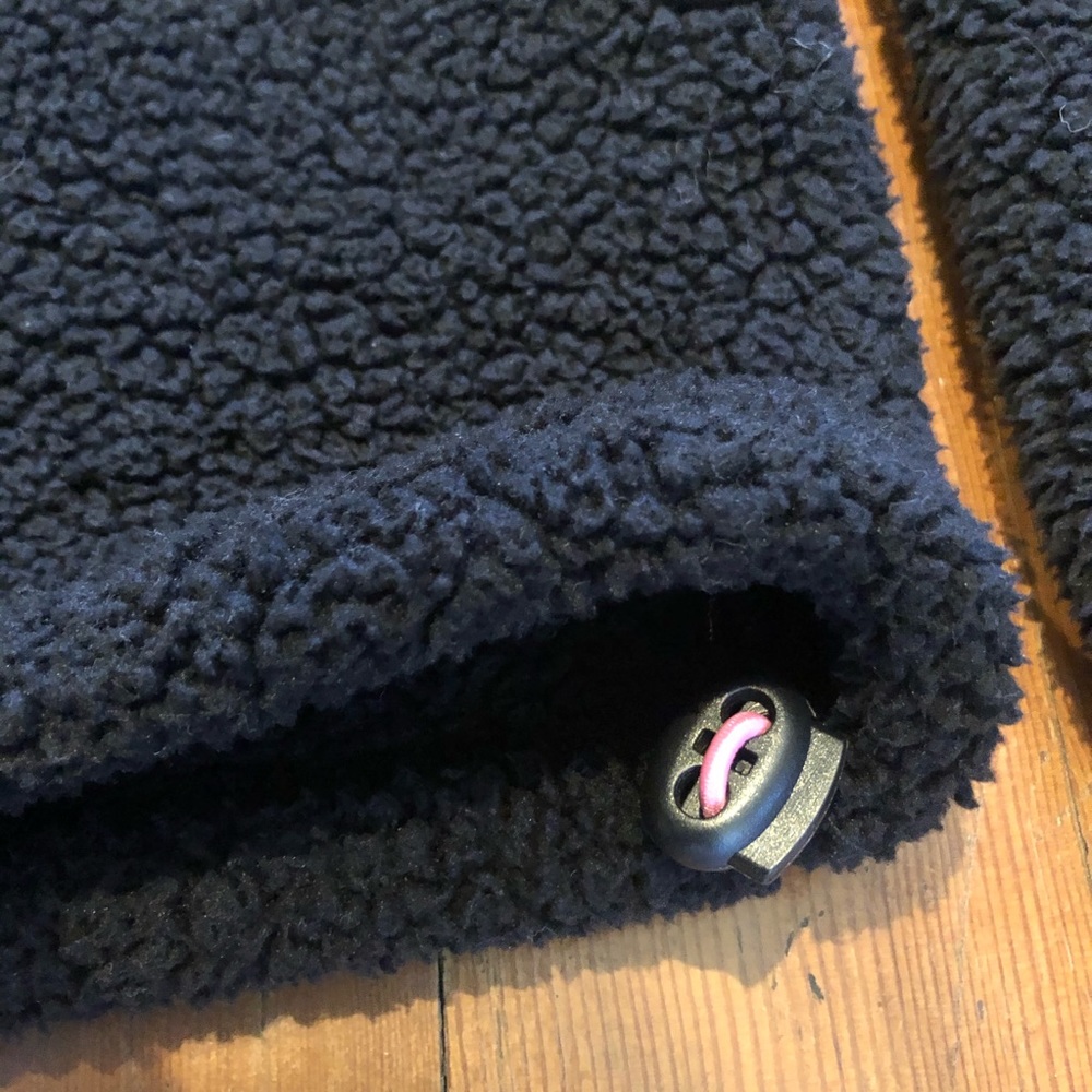 Betsey Johnson Funnel Neck Fleece Pullover Black - Picture 8 of 9